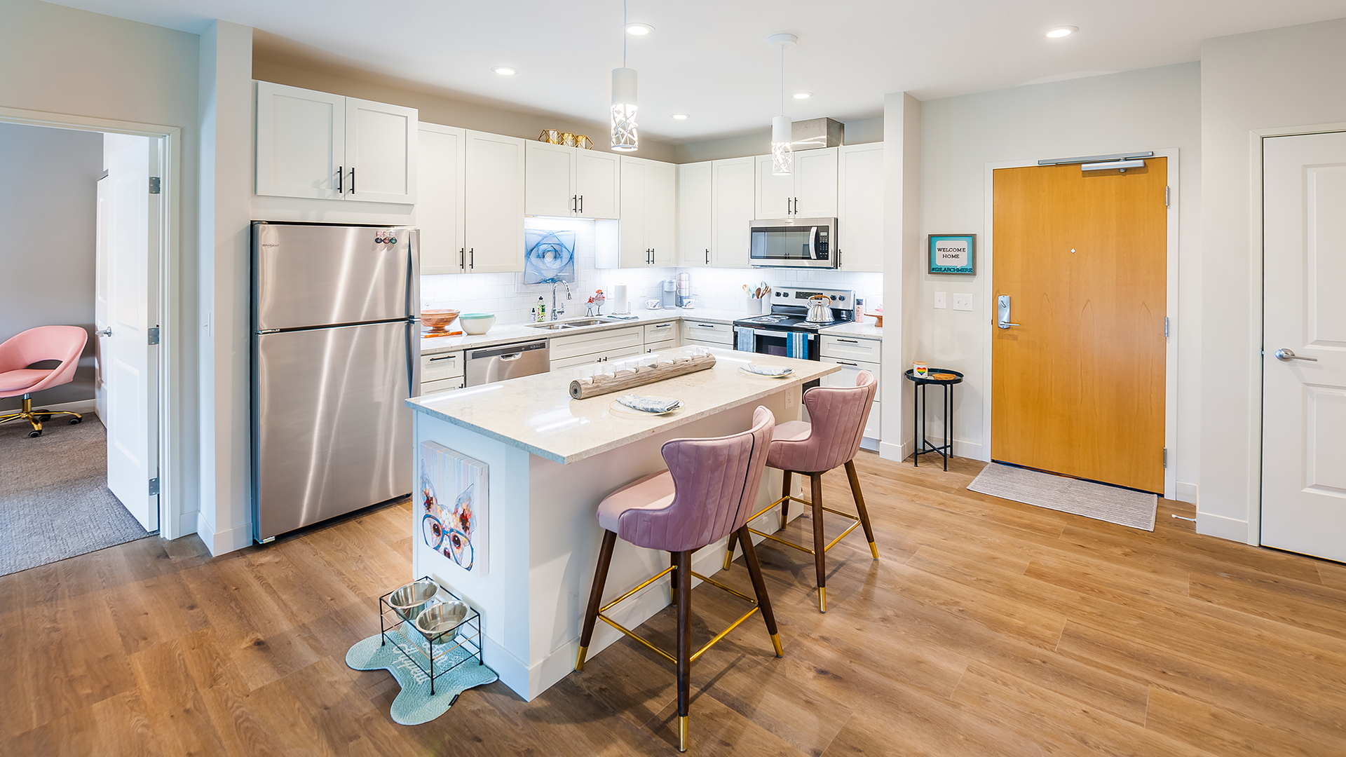 Apartment Kitchen Apartment Kitchen at 121 Larchmere apartments in downtown Cleveland Ohio